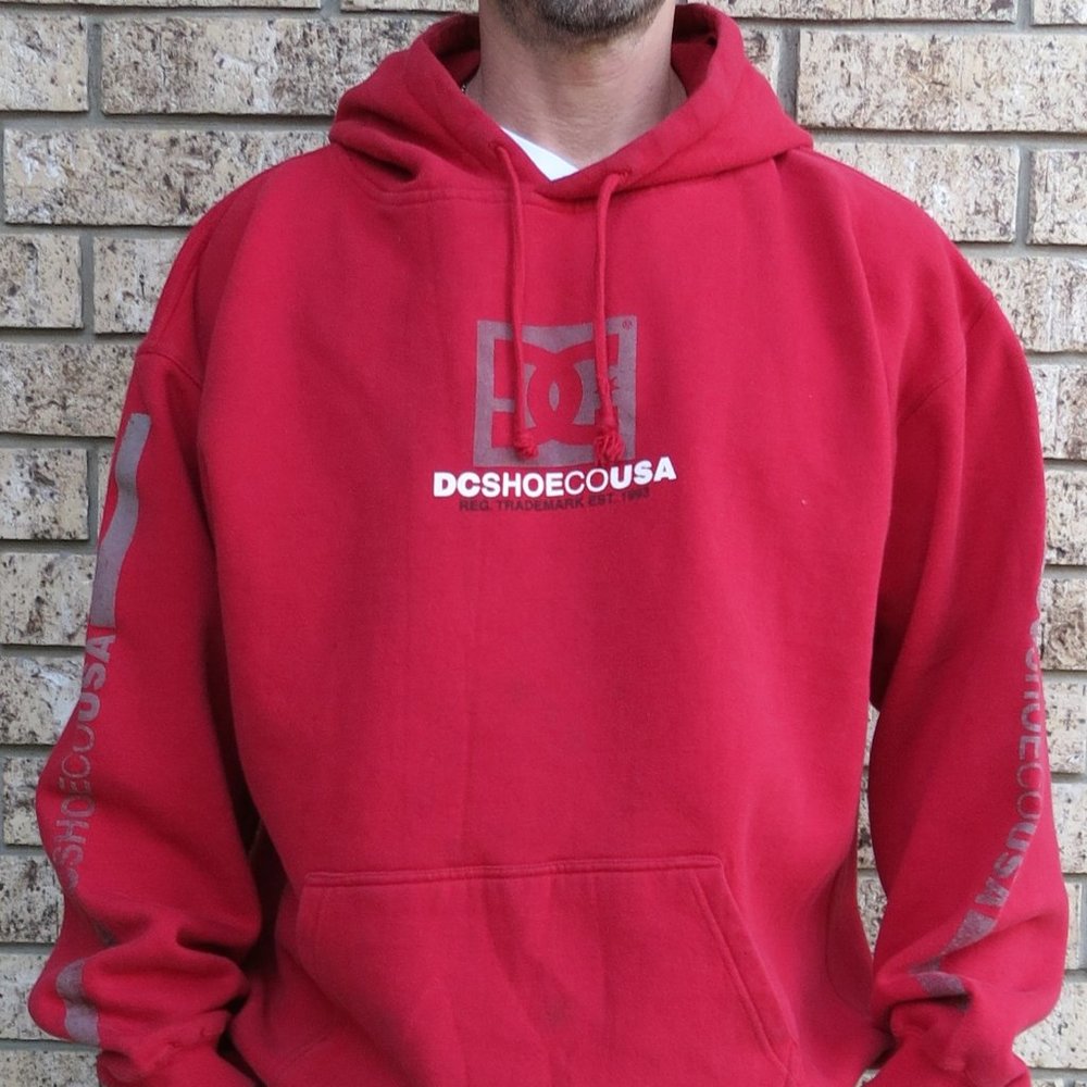 DC Vintage Skate Sweatshirt, X-Large, Red